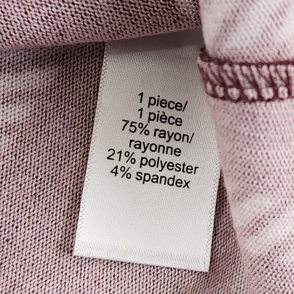 Maurices Top Womens XS Red White Felicity Windowpane Blouson Sleeve Stretch Knit - Picture 4 of 9